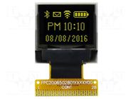 Display: OLED; graphical; 0.66"; 64x48; Dim: 18.46x18.1x1.3mm; 1x28 RAYSTAR OPTRONICS