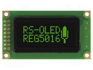 Display: OLED; graphical; 1.26"; 50x16; green; 5VDC; Touchpad: none RAYSTAR OPTRONICS