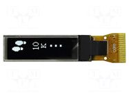 Display: OLED; graphical; 0.69"; 96x16; Dim: 26.3x8x1.26mm; white RAYSTAR OPTRONICS