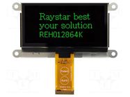 Display: OLED; graphical; 128x64; Dim: 89.7x47.2x3.4mm; green; 1x31 RAYSTAR OPTRONICS