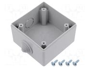 Enclosure for connectors: AC supply; Design PCE