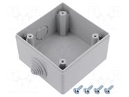Enclosure for connectors: AC supply; Design PCE