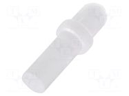 Fiber for LED; Ø3mm; L: 7.9mm; round; Front: convex; straight; PLP1 BIVAR