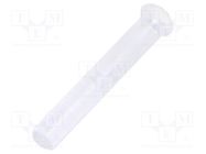 Fiber for LED; round; Ø1.3mm; Front: flat; straight BIVAR