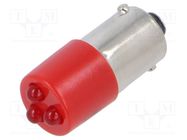 LED lamp; red; BA9S,T10; 230VAC; plastic; -20÷60°C CML INNOVATIVE TECHNOLOGIES