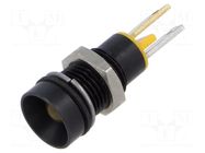 Indicator: LED; recessed; yellow; 2.1VDC; Ø8mm; connectors; plastic CML INNOVATIVE TECHNOLOGIES
