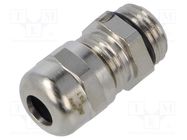 Cable gland; without nut; PG7; IP68; brass; Entrelec TE Connectivity