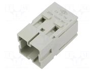 Connector: HDC; contact insert; male; MIXO; PIN: 1; 200A; 600V ILME
