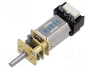 Motor: DC; with gearbox; Medium Power; 6VDC; 670mA; Shaft: D spring POLOLU