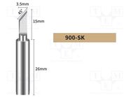 Tip; knife; 3.5mm; for soldering station SHENZHEN BAKON ELECTRONIC