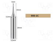 Tip; hoof; 1mm; for soldering station SHENZHEN BAKON ELECTRONIC