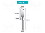 Tip; knife; 5mm; for soldering station BAKON