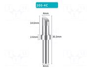 Tip; hoof; 4mm; for soldering station BAKON