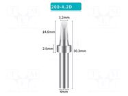 Tip; chisel; 4.2mm; for soldering station BAKON