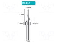 Tip; hoof; 1.5mm; for soldering station BAKON