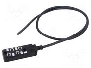 Distribution box; M8; PIN: 3; 1m; socket; 6A; IP67; IN: 4; OUT: 1 AMPHENOL LTW