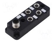 Distribution box; M8; PIN: 3; socket; 6A; IP67; IN: 4; OUT: 1 AMPHENOL LTW