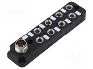 Distribution box; M8; PIN: 3; socket; 3A; IP67; IN: 8; OUT: 1 AMPHENOL LTW