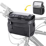 Wozinsky bicycle handlebar bag bike shoulder bag black (WBHBB-01), Wozinsky