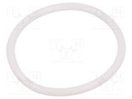 O-ring gasket; silicone; Thk: 3mm; Øint: 40mm; white; -60÷160°C ORING USZCZELNIENIA TECHNICZNE