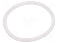 O-ring gasket; silicone; Thk: 3mm; Øint: 40mm; white; -60÷160°C ORING USZCZELNIENIA TECHNICZNE