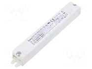 Power supply: switching; LED; 2÷43VDC; 350mA; IP20; 158x19x22mm TCI