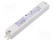 Power supply: switched-mode; LED; 24VDC; 550mA; IP20; 158x19x22mm TCI