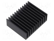 Heatsink: extruded; grilled; black; L: 50mm; W: 37.5mm; H: 20mm FISCHER ELEKTRONIK