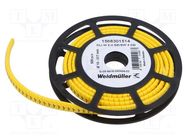 Markers; Marking: 4; 10÷317mm; PVC; yellow; -30÷80°C; leaded; CLI M WEIDMÜLLER