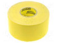 Tape: duct; W: 48mm; L: 25m; Thk: 0.25mm; yellow; natural caoutchouc ANTICOR