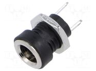 Connector: DC supply; socket; female; 5.5/2.1mm; soldering; 2A LUMBERG