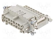 Connector: HDC; contact insert; female; Han E® AV; PIN: 16; 16+PE 