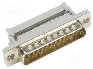 Connector: D-Sub; PIN: 9; plug; male; for ribbon cable; straight HARTING