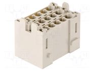 PIN: 15; Han 15E Male Multiplier Block HARTING
