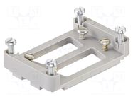 Mounting adapter; Adapter Han 6B-2x D-Sub 15 HARTING