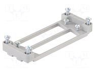 Mounting adapter; Adapter Han 16B-2x D-Sub 50 HARTING