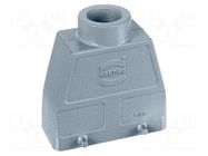 Enclosure for connectors: HDC; Type: high; Gland: PG21 HARTING
