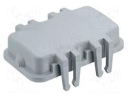 Protection cover; Han 10B Protect Cover with latch plastic HARTING