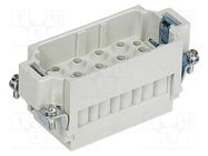 Connector: HDC; contact insert; male; Han-Com®,Han® K; size 16B 