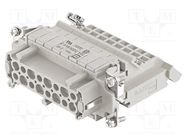 Connector: HDC; contact insert; female; Han E® AV; PIN: 16; 16+PE 