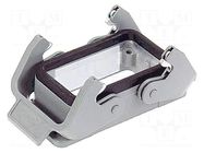 Enclosure for connectors: HDC; size 10B; Han Hv E®; IP65; 57x27mm HARTING