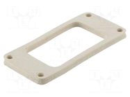 Gasket; Han® M; zinc alloy; Gasket: FPM; Colour: black; -40÷125°C HARTING