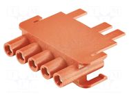 PIN: 5; Han-Yellock multiplier 2 and 3 bridged HARTING