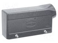Enclosure for connectors: HDC; size 10B; for cable; Han® M; M20 HARTING
