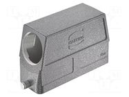 Enclosure: for HDC connectors; Han® M; size 24B; zinc alloy; IP65 HARTING