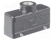 Enclosure: for HDC connectors; Han® M; size 24B; zinc alloy; IP65 HARTING