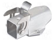 Han INOX 3A R/A Bulkhead Mounted Housing HARTING