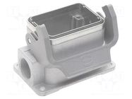 Han EMC/B 6 surface mout.1Lever 2xM32 HARTING