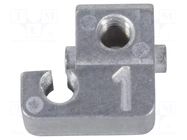 Reducer adapter; DIN-Signal fixing bracket C 15 Pos 1 HARTING