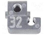 Reducer adapter; DIN-Signal fixing bracket C 15 Pos 32 HARTING